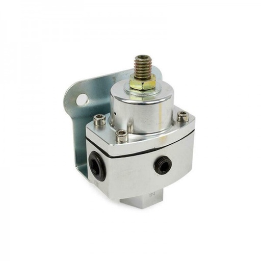 [69-313] Fuel Pressure Regulator Clear Anodised Aluminium 5-12 Psi 3/8" Npt Ports