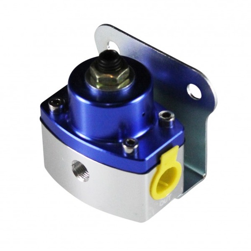 [69-314] Fuel Pressure Regulator Blue Anodised Aluminium 5-12 Psi 3/8" Npt Ports