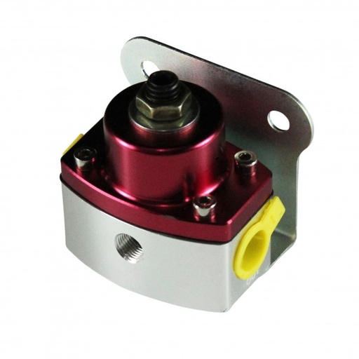 [69-315] Fuel Pressure Regulator Red Anodised Aluminium 5-12 Psi 3/8" Npt Ports