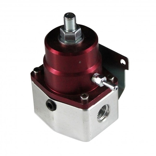 [69-317] Fuel Regulator Efi Bypass Red Anodized Aluminium 40-75 Psi 3/8" Npt Ports
