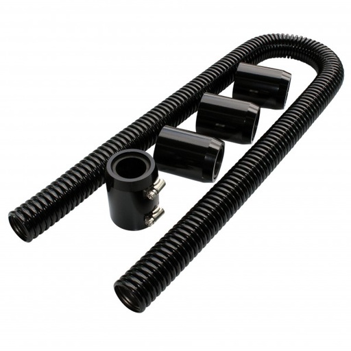 [69-333] Radiator Flexible Hose Kit 48" long Black Stainless-Alloy 1-5/8"-1-1/2"-1-1/4"ID