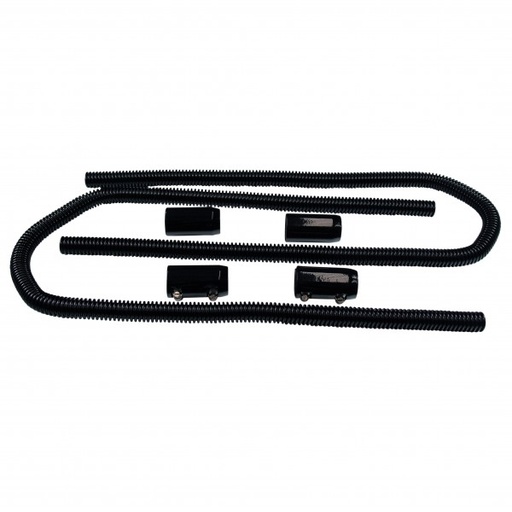 [69-334] Heater Flexible Hose Kit 44" long Black Stainless-Alloy 3/4" to 5/8" ID