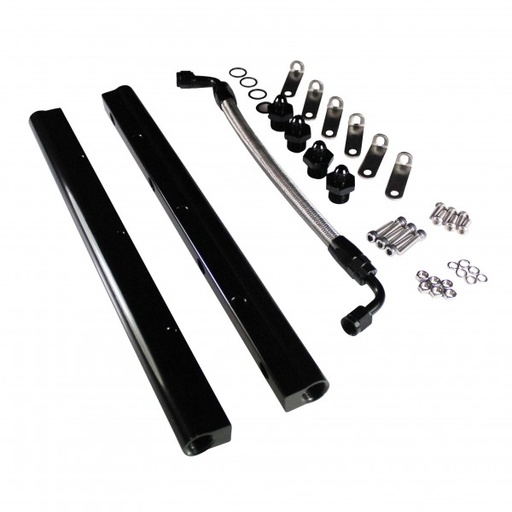 [69-370] Fuel Rail Kit LS1/LS2/LS6 Chevrolet V8 Billet Aluminum High Performance Black