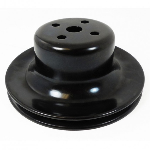 [69-460] Pulley Water Pump Single Groove Black Steel Ford Windsor 289 1965-66