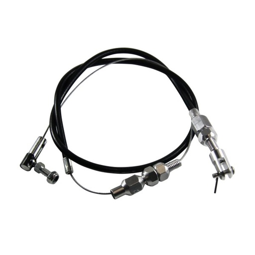 [69-503] Throttle Cable Assy Kit Fits Carb Engine + some Efi Black Rubber 24 Inch Long