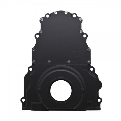 [69-525] Timing Cover LS Engine 2 piece without Cam Sensor Hole (Black)