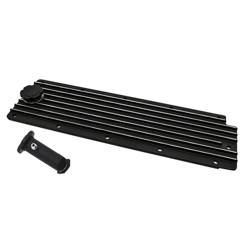 [69-529] LS Chevrolet Gen III/IV Engine Valley Plate Cover with Oil Filler Hole Black