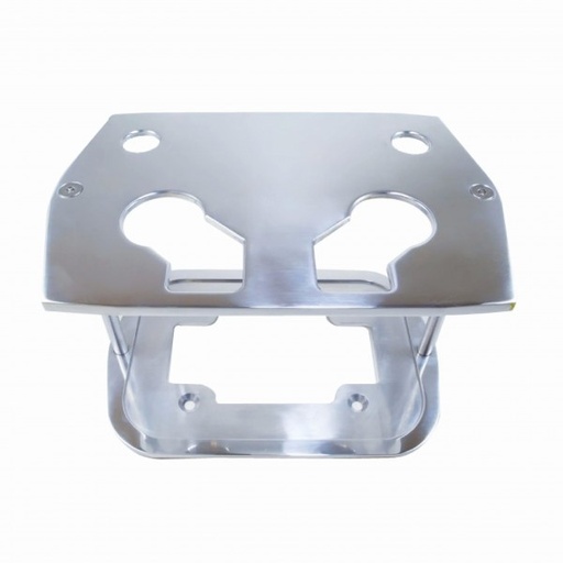 [69-531] Optima Battery Tray 34/78 Series Polished Smooth Top Aluminium Finish