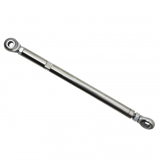 [69-543] Adjustable Stainless Steel Tension Rods 8-1/2" Long with heim 3/8" Eyelet Ends