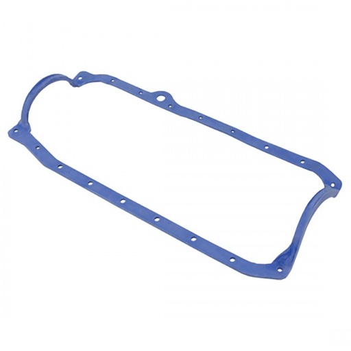 [69-582] Oil Pan Gasket 1 Pce Rubber Neoprene Chev Sm Block 1986-02 (1pc Rear Main Seal)