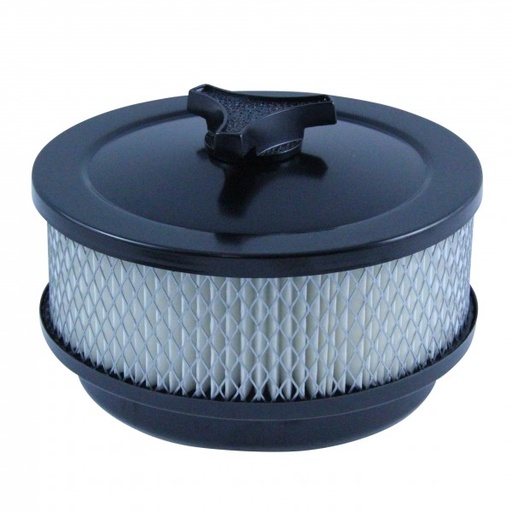 [69-654] Black Air Cleaner 6-3/8" Wide x 2-1/2" Tall Suit 5-1/8" Holley Edelbrock Carb