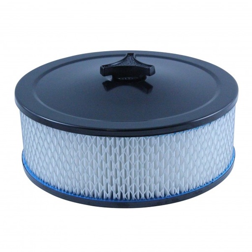 [69-658] Black Air Cleaner 9" Wide x 3" Tall Holley Edelbrock Quadrajet Carburettor