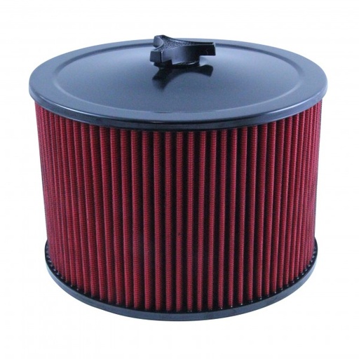 [69-676] Black Air Cleaner 9" Wide x 6" Tall Holley Edelbrock Carburettor Red Element