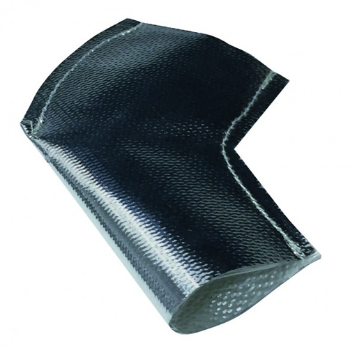 [740110] Spark Plug Heatshield Insulation Boot Reflective Silver 45 Degree Pack 2 535C