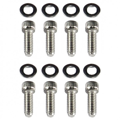 [8752T] Valve Cover Bolts Holden 6 Chrome Socket Head Long suit Alloy Covers-Set