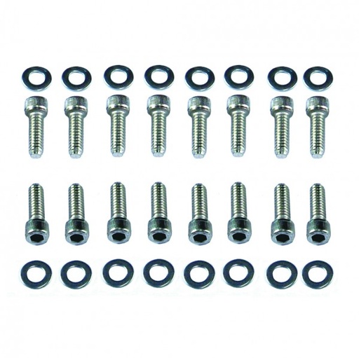 [8754T] Valve Cover Bolts Ford Cleveland Chrome Socket Head Long suit Alloy Covers-Set