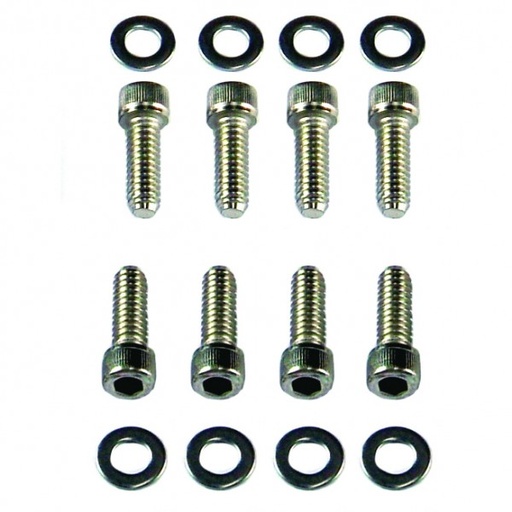 [8758L] Valve Cover Bolts Chevrolet Sm Blk Chrome Socket Head XLong suit Alloy Cover-Set