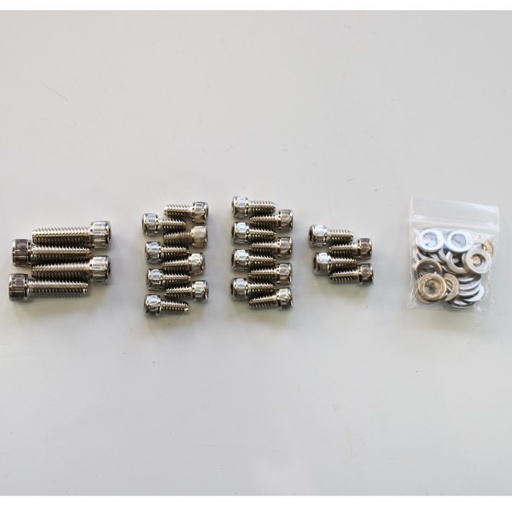 [8776T] Oil Pan Bolt Kit Holden 6 161-179-186-192-202 Chrome Socket Head with Washers