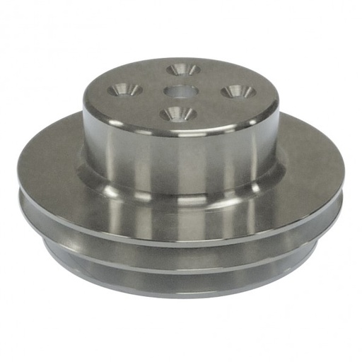 [8844] Pulley Water Pump Double Groove Lwp Polished Alloy Big Block Chevrolet 396-454
