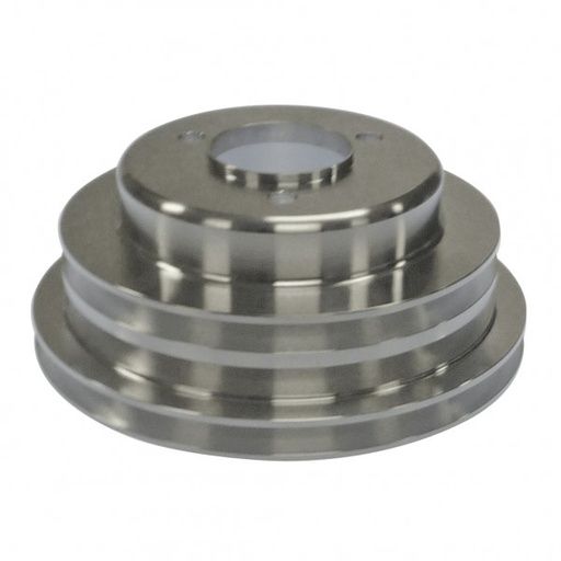 [8845] Pulley Crankshaft Triple Groove Lwp Polished Alloy Big Block Chevrolet 396-454