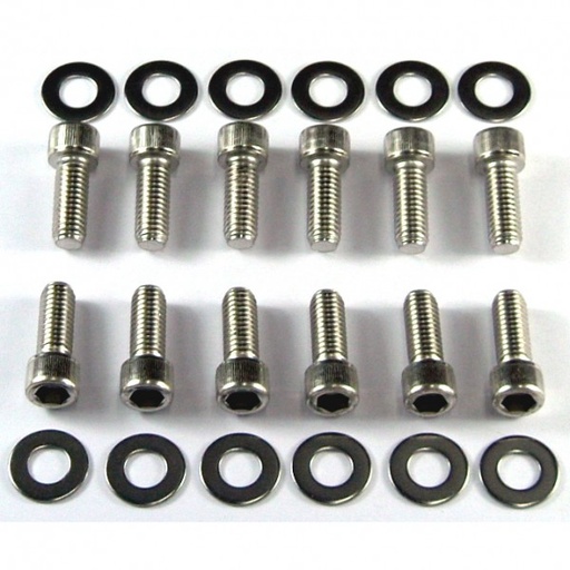 [9385] Bolt Kit Intake Chevrolet Small Block 283-400 Chrome Socket Head