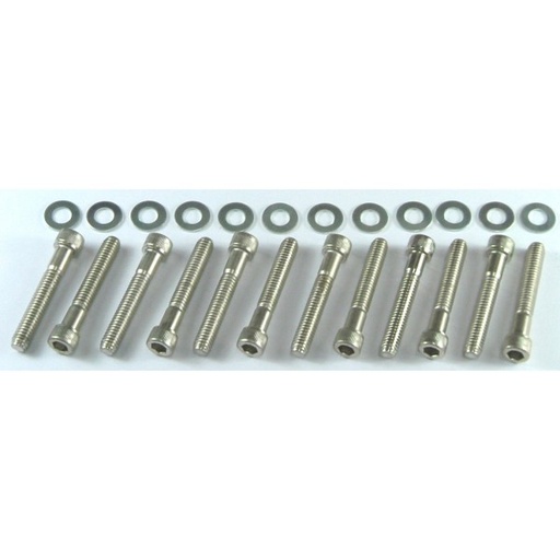 [9387] Bolt Kit Intake Ford Windsor 289-302-351 Chrome Socket Head
