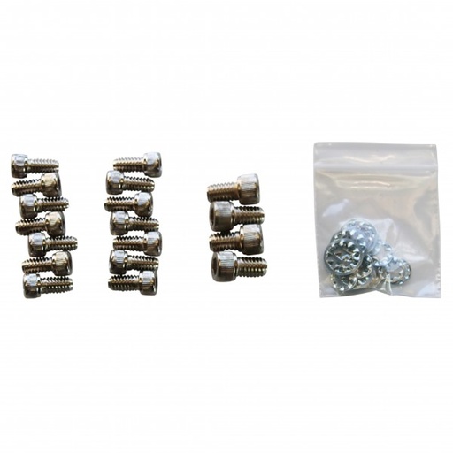 [9775] Oil Pan Bolt Kit Chevrolet Sm Block 265-400 Chrome Socket Head with Washers