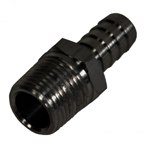 [98103] Straight Hose Fitting 1/2 NPT Male Thread x 1/2 Barb Hose Tail End