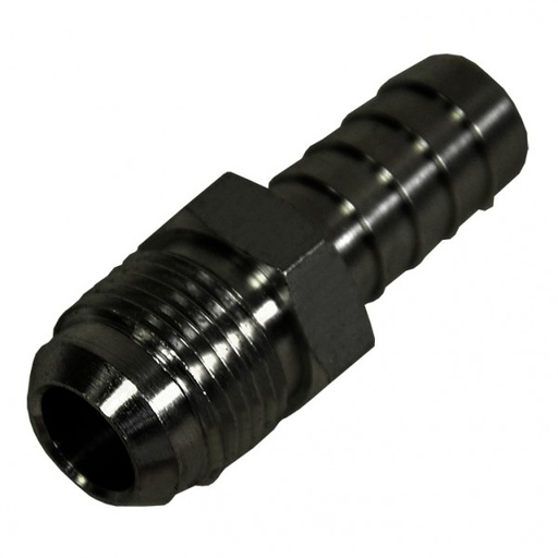 [98205] Straight Hose Fitting -8AN Male Thread x 1/2 Barb Hose Tail End