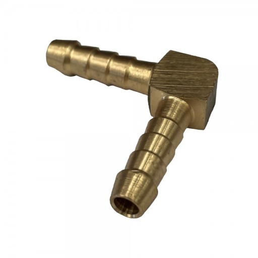 [BE14] Brass Male Elbow Joiner 1/4" (6.3mm) Barbed Hose Tube Ends