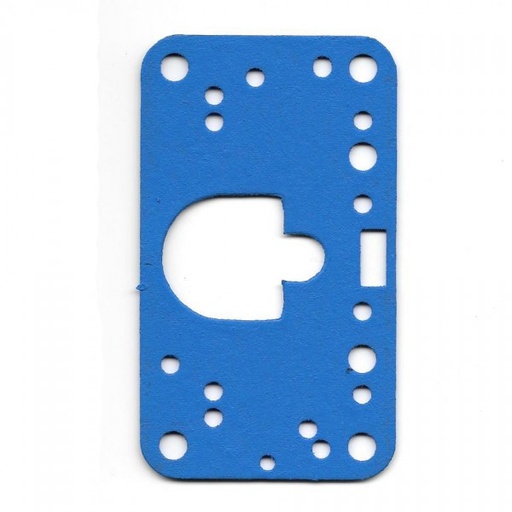 [BG2B] Holley Carburettor Gasket Metering Block Spreadbore Blue Non Stick Reusable (Ref. Fuelmiser HYP52)