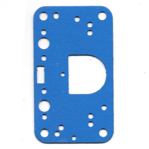 [BG6B] Holley Carburettor Gasket Metering Squarebore Block Blue Non Stick Ref Fuelmiser