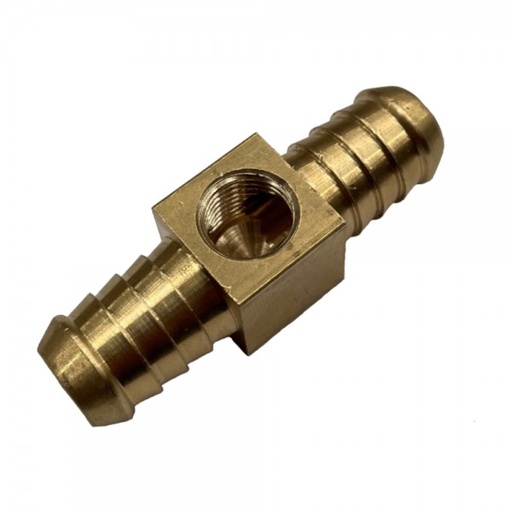 [BR101] Brass Branch Hose Tee 5/8" (15.9mm) Hose Tube to 1/8" (8.4mm) Female NPT Thread