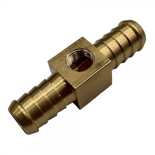 [BR105] Brass Branch Hose Tee 1/2" (12.7mm) Hose Tube to 1/8" (8.4mm) Female NPT Thread