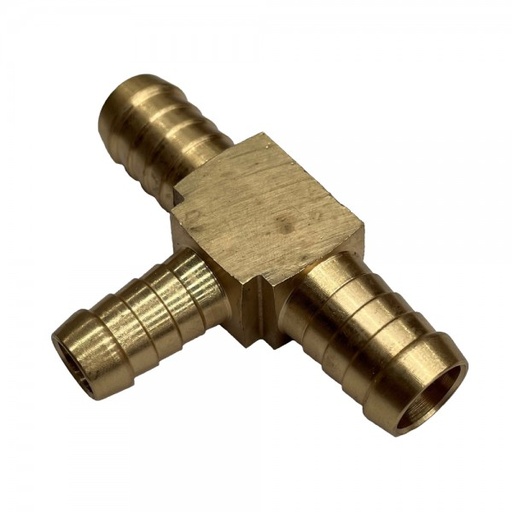 [BRT131] Brass Reducing Tee 5/8" (15.9mm) x 5/8" (15.9mm) to 1/2" (12.7mm) Hose Tube End
