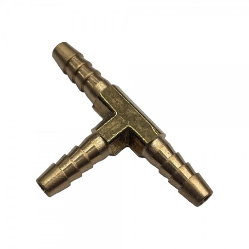 [BT316] 3-Way Brass Tee Piece 3/16" (4.8mm) Barbed Hose Tube Ends