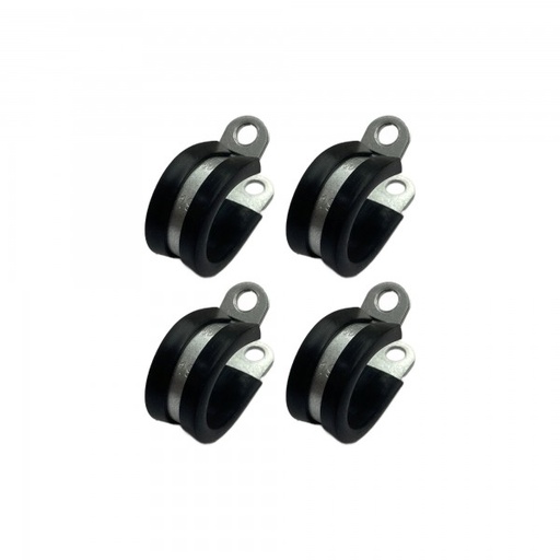 [CC19] Rubber Lined P Clip Cushion Clamps 19mm - 2 Pack
