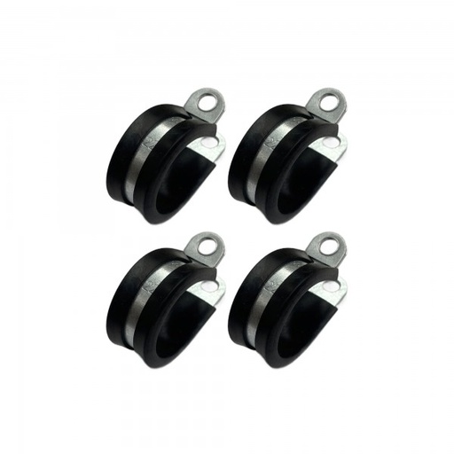 [CC22] Rubber Lined P Clip Cushion Clamps 22mm - 2 Pack