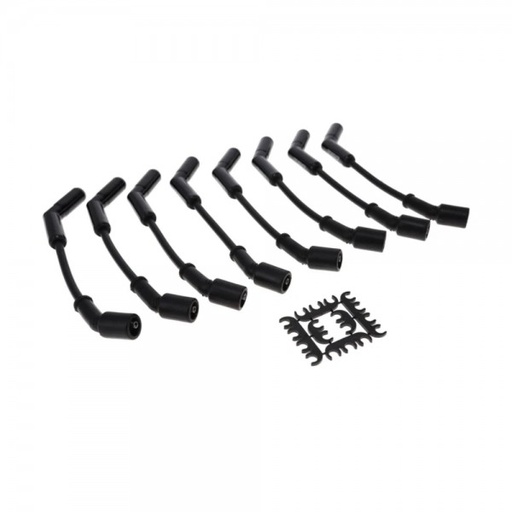 [LSGM85BLK] Universal GM LS 8.5mm Black Spark Plug Lead Set with 135 Degree Ceramic Plug Boots