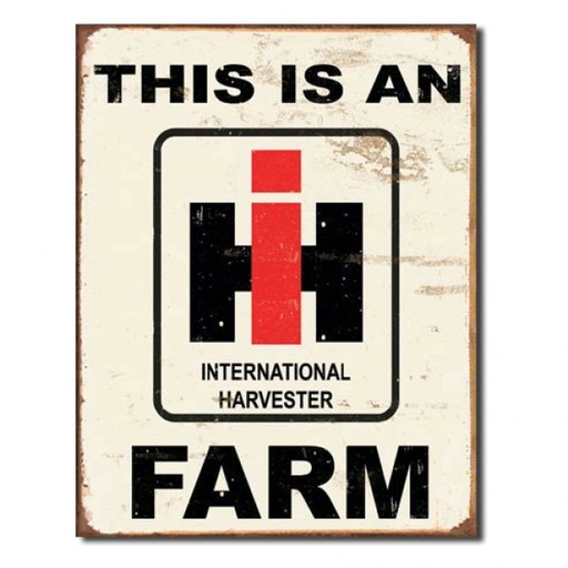 [MSI1279] This an International Harvester (IH) Farm Metal Sign Reproduction 32cm x 41cm