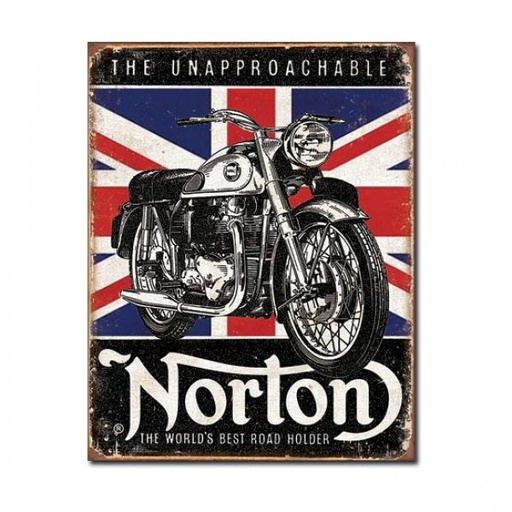 [MSI1953] Norton The Worlds Best Road Holder Metal Sign Reproduction 32cm x 41cm