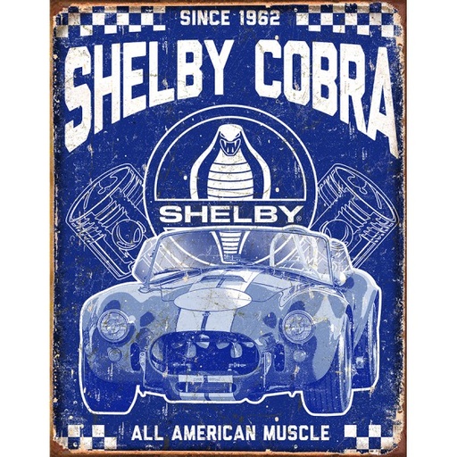 [MSI2134] Shelby Cobra Metal Sign Reproduction 32cm x 41cm