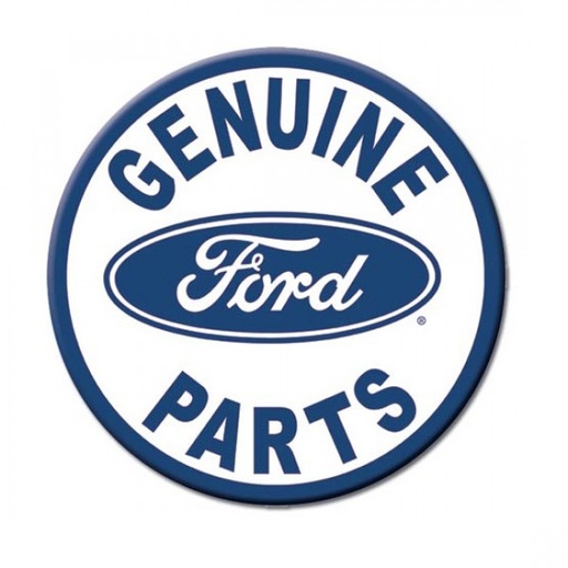 [MSI791] Genuine Ford Parts Metal Sign Reproduction 30cm Round