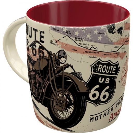 [NA43061] Nostalgic Art 330ml Ceramic Mug - Route 66 Bike