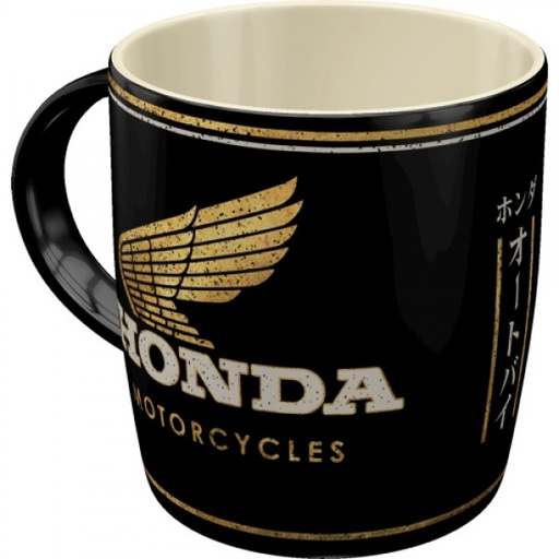 [NA43080] Nostalgic Art 330ml Ceramic Mug - Honda MC Motorcycles Gold