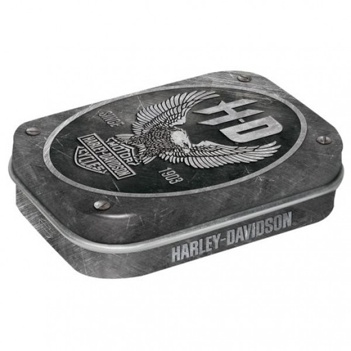 [NA81434] MintBox: Harley Davidson Metal Eagle Size:4x6 x1.6cm sugar free mints 34gm