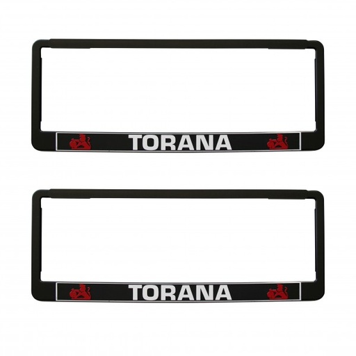 [NP5PR] PAIR Torana Polymer Number Plate Frames. Suits 6 Digit Number Plates