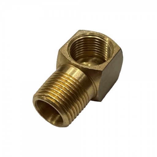 [P2505] Brass Elbow 3/8" (16.7mm) Male BSP Thread and 3/8" (15mm) Female BSP Thread