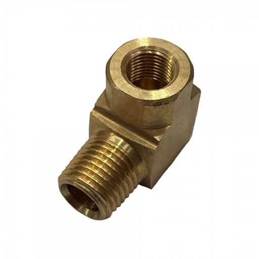 [P25ER02] Brass Reduce Elbow 1/4" 13.2mm Male BSP to 1/8" 8.6mm Female BSP 