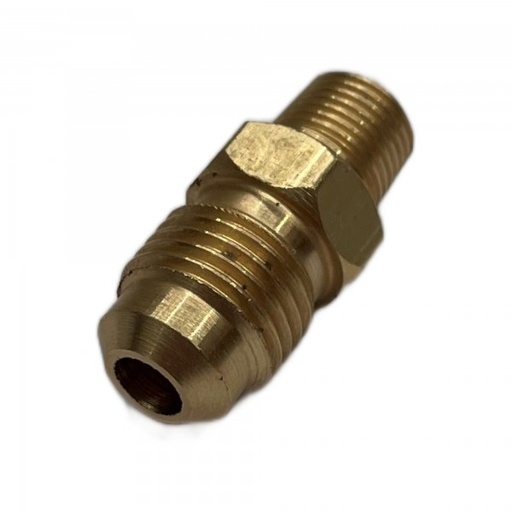 [P710] Brass Male Flare Union 5/16" (7.9mm) Hose Tube x 1/8" (3.2mm) Male BSP Thread